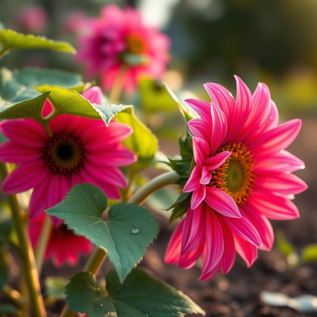 Bright Pink SunFlower seeds for Planting - Long Bloom Season, Heirloom & GMO Free Seeds for Home Gardens