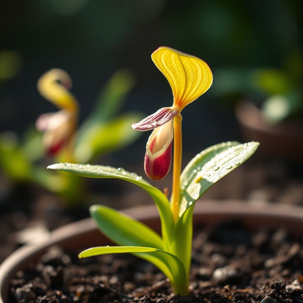 Slipper Orchid Plant Seeds for Stunning Floral Displays, Premium Quality Seeds for Gardening Enthusiasts