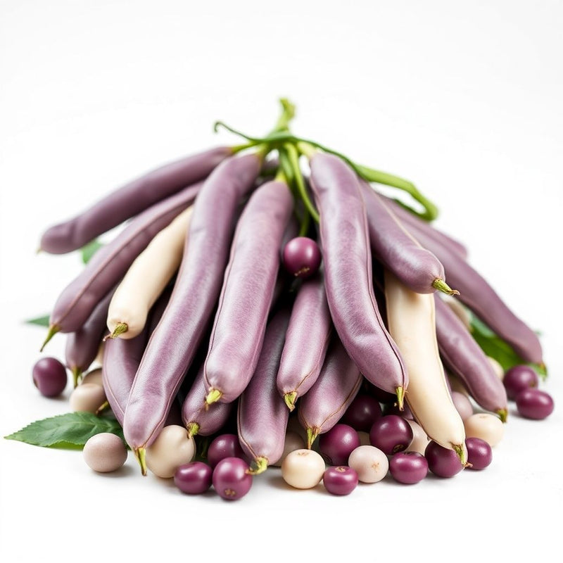 Purple & White Lima Bean Seeds for Planting