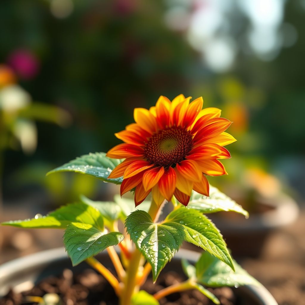 Mini Rainbow Sunflower Seeds, Ornamental Bonsai Plants