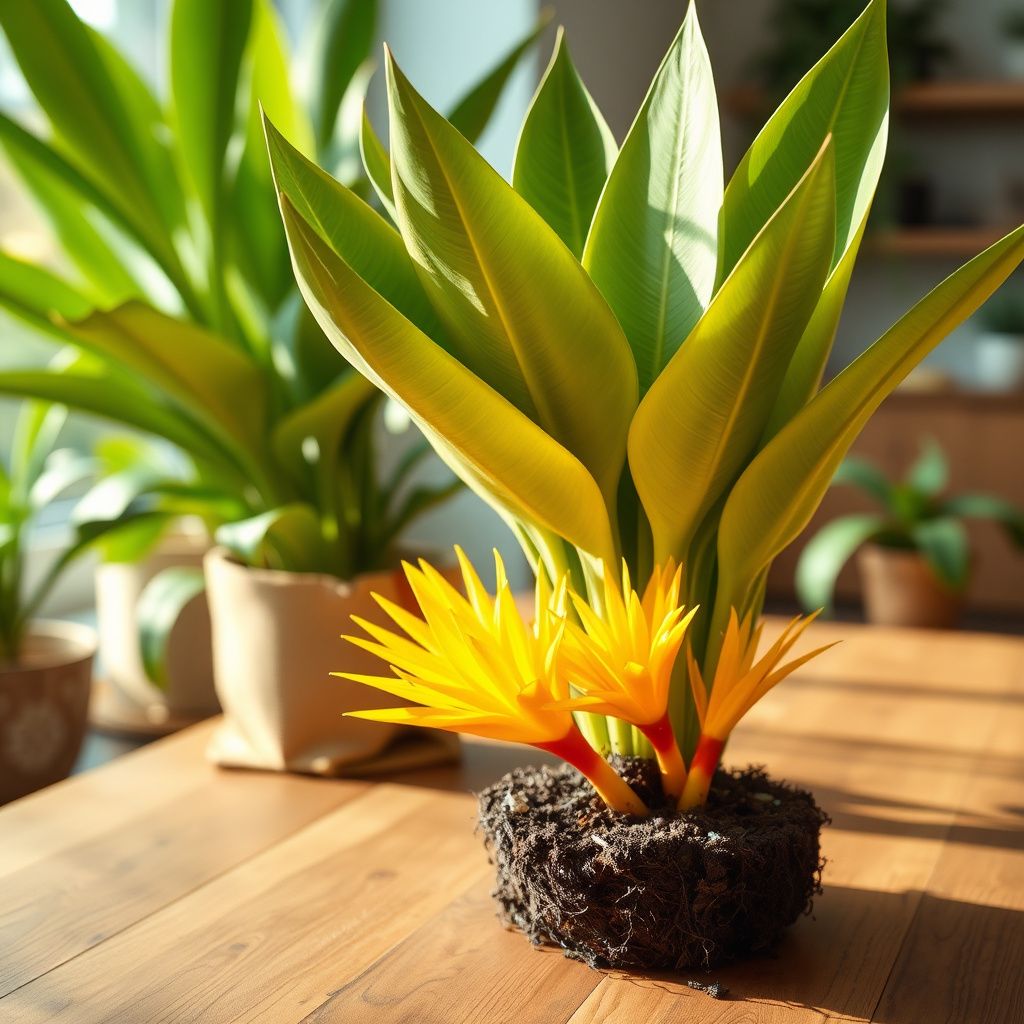 Yellow Strelitzia Reginae Flower seeds for Planting Pollinator Friendly Heirloom & GMO Free Seeds for Home Garden