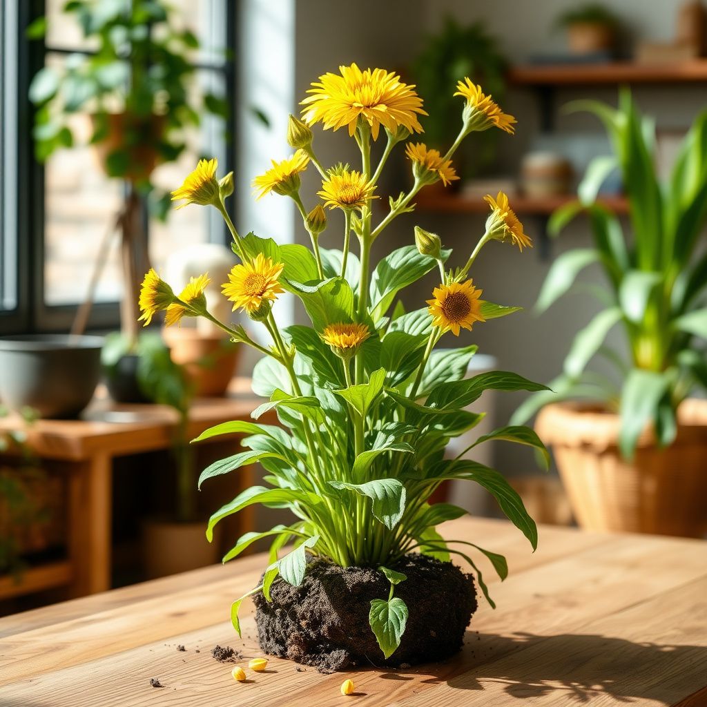 Yellow Silphium Perfoliatum Flower seeds for Planting - Shade Tolerant, Heirloom & GMO Free Seeds for Home Garden