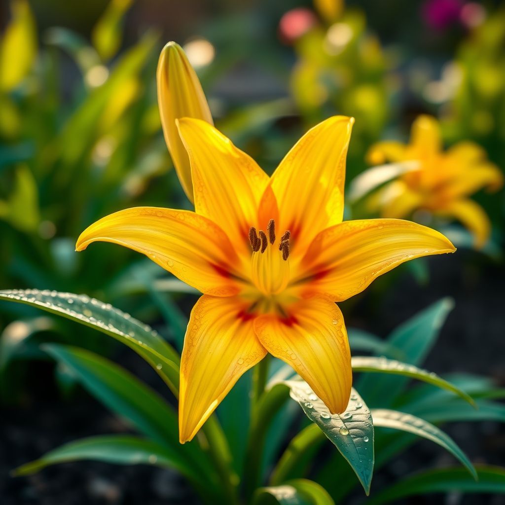 Yellow Red Lilium Flower seeds for Planting - Hardy Variety, Heirloom & GMO Free Seeds for Home Garden