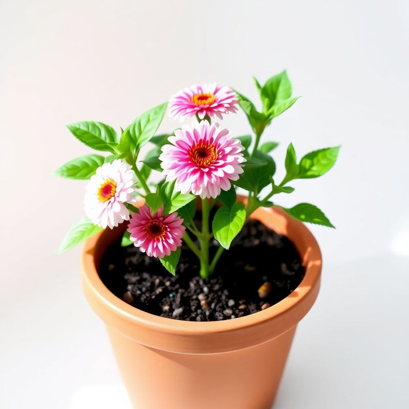 Zinnia Flower Planting Bright White Pink - Seed for Vibrant Blooms in Your Garden