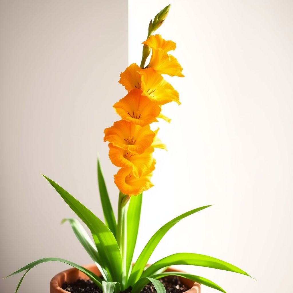 Orange Yellow Gladiolus Flower seeds for Planting - Pollinator Friendly, Heirloom & GMO Free Seeds for Home Garden
