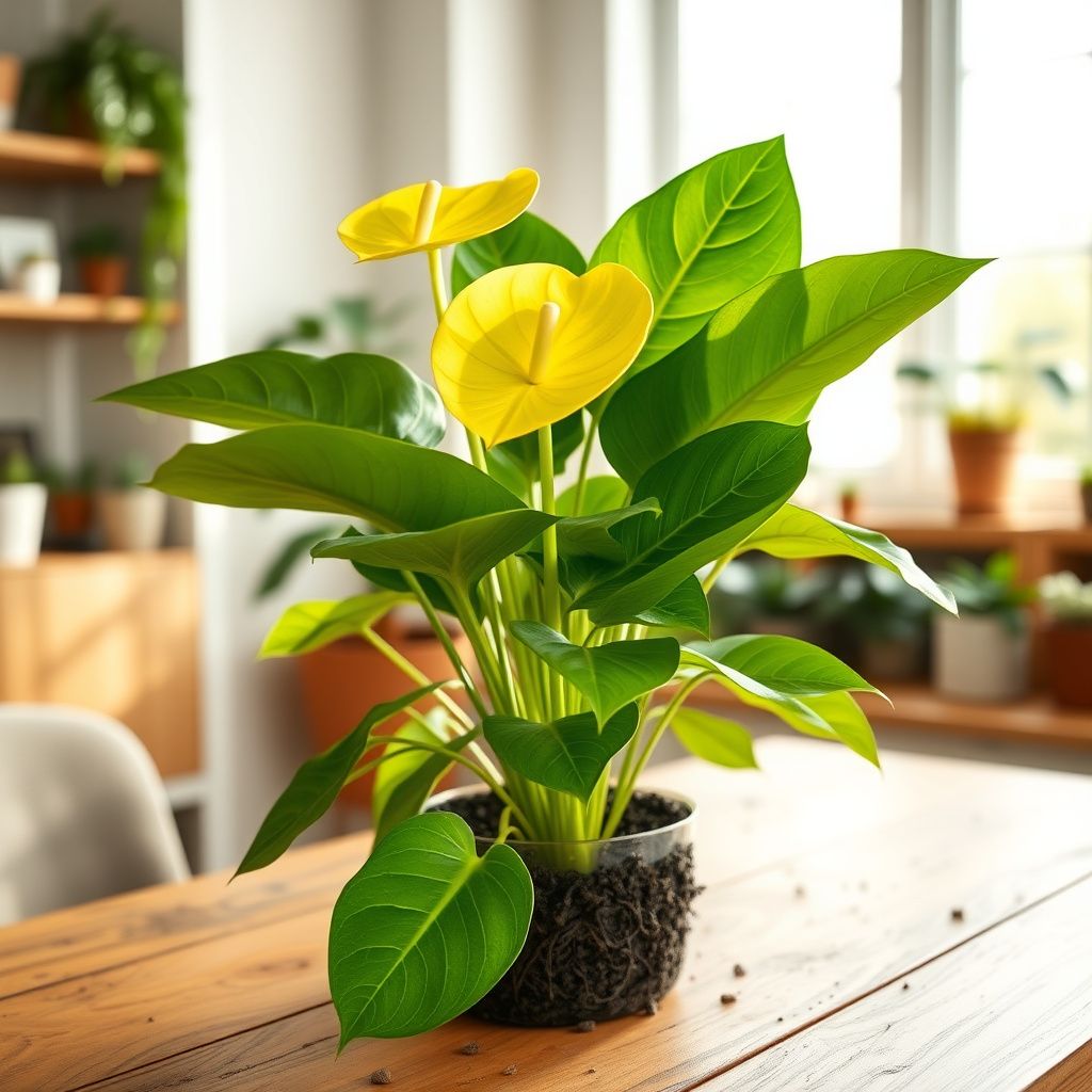 Anthurium Flower Seeds Light Yellow - Perfect for Garden Planting