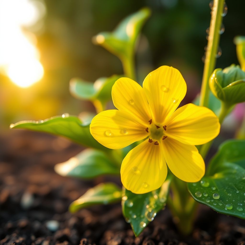Yellow Tropaeolum Majus Flower Seeds for Easy Planting