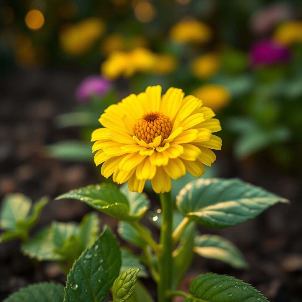 Yellow Zinnia Elegans Flower seeds for Planting - Premium Quality, Heirloom & GMO Free Seeds for Home Garden