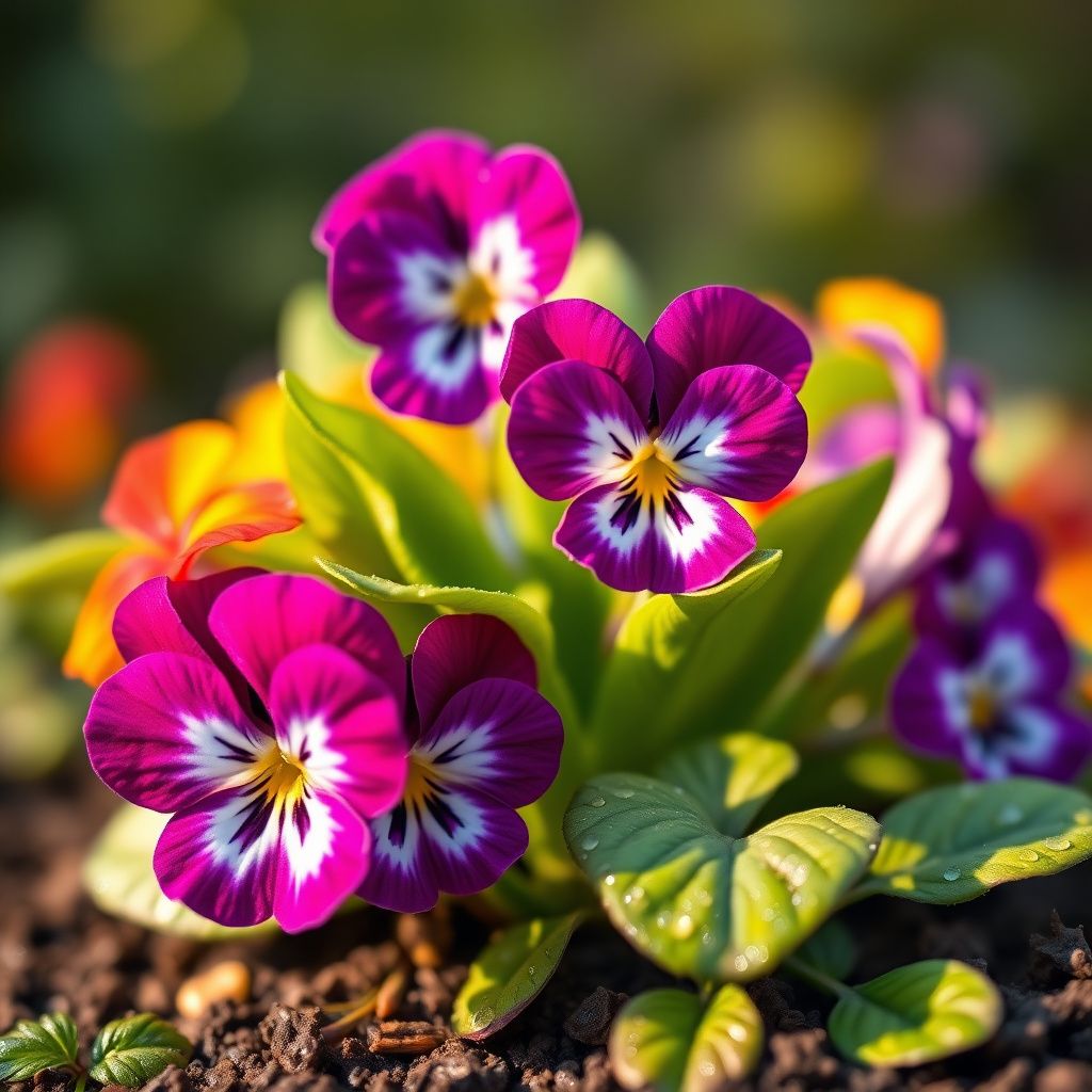 Colorful Mixed Viola Sorbet Flower Seeds for Planting