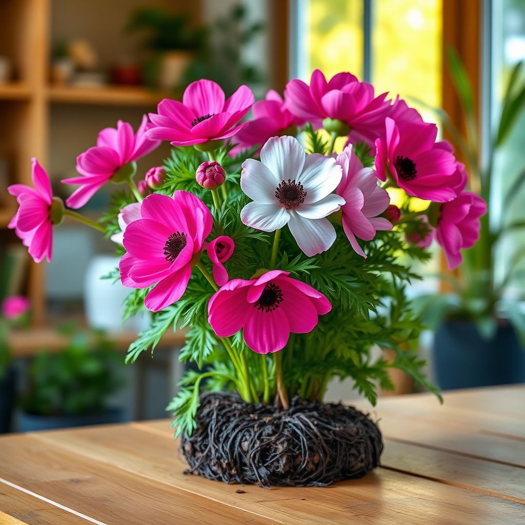 Anemone Flower Seeds for Planting: Vibrant Pink & White Blooms for Stunning Displays