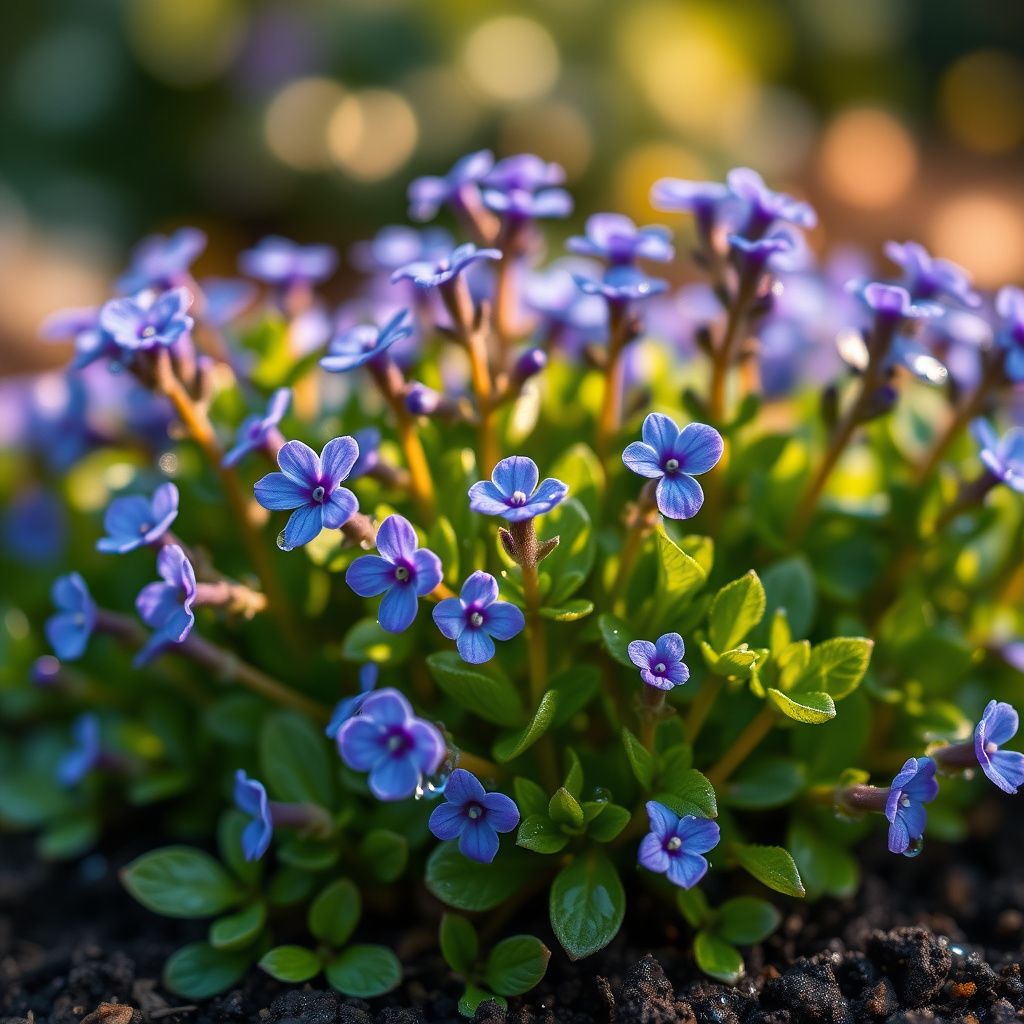 Blue Creeping Thyme Flower Seeds for Planting – Heirloom Non-GMO Seeds with High Germination for Organic Garden Ground Cover