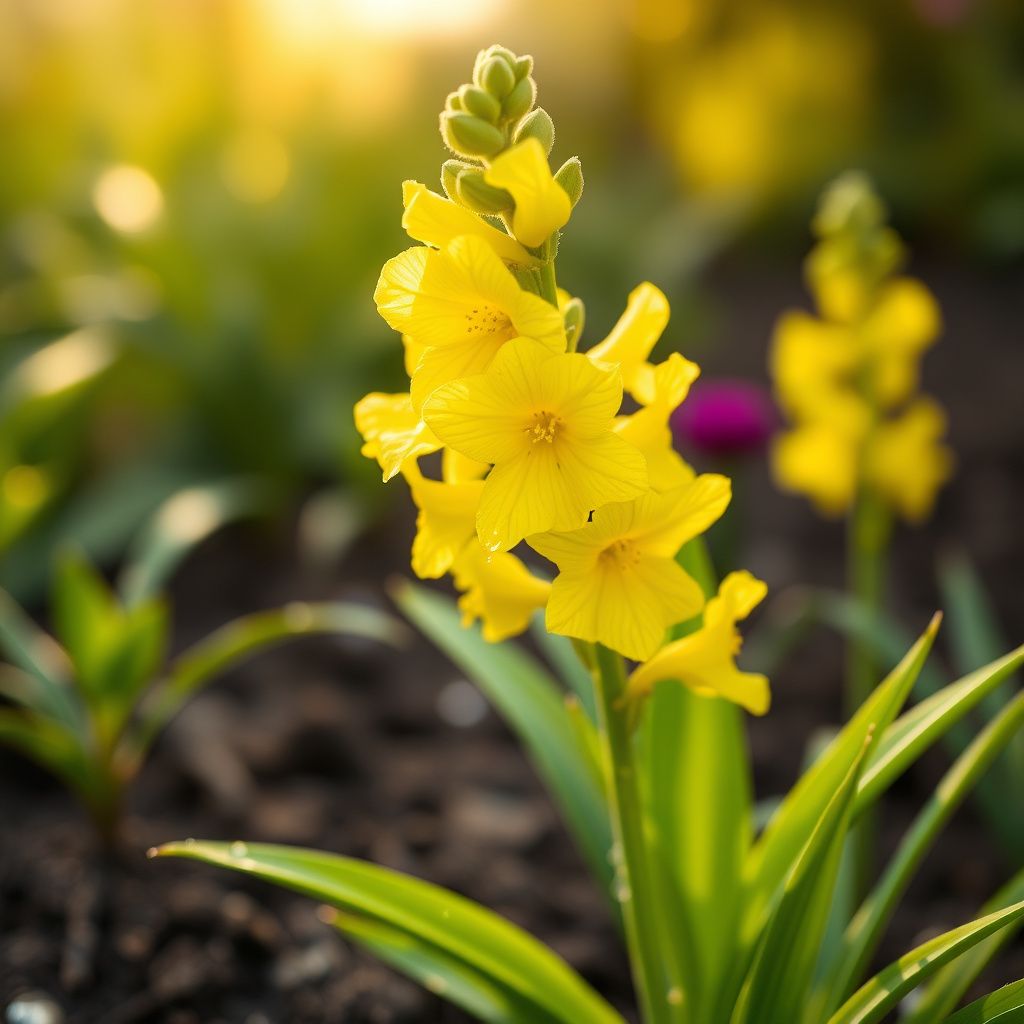 Yellow Delphinium Flower Seeds for Planting | Vibrant Perennial Blooms