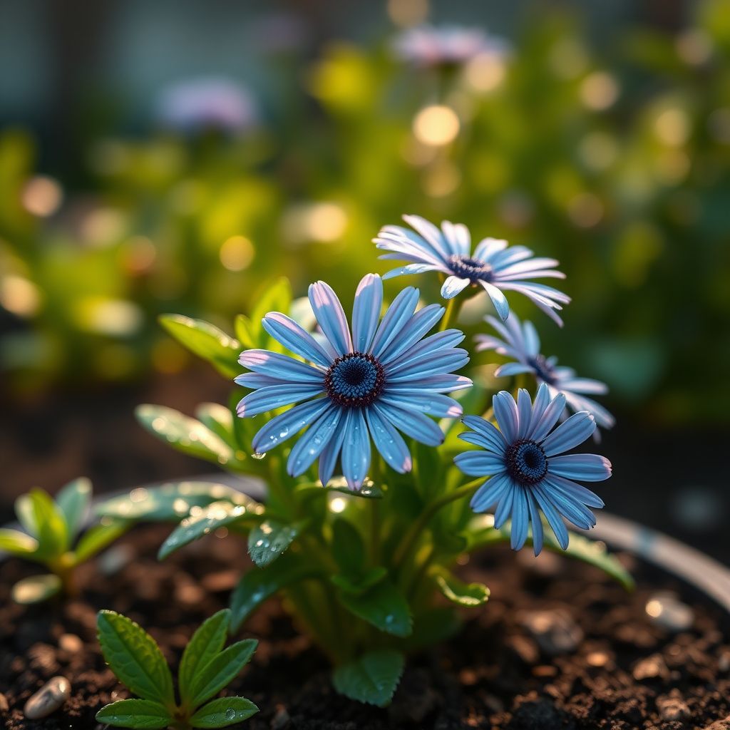 Afano Blue-Eyed Daisy Seeds – Osteospermum for Indoor Flower Planting