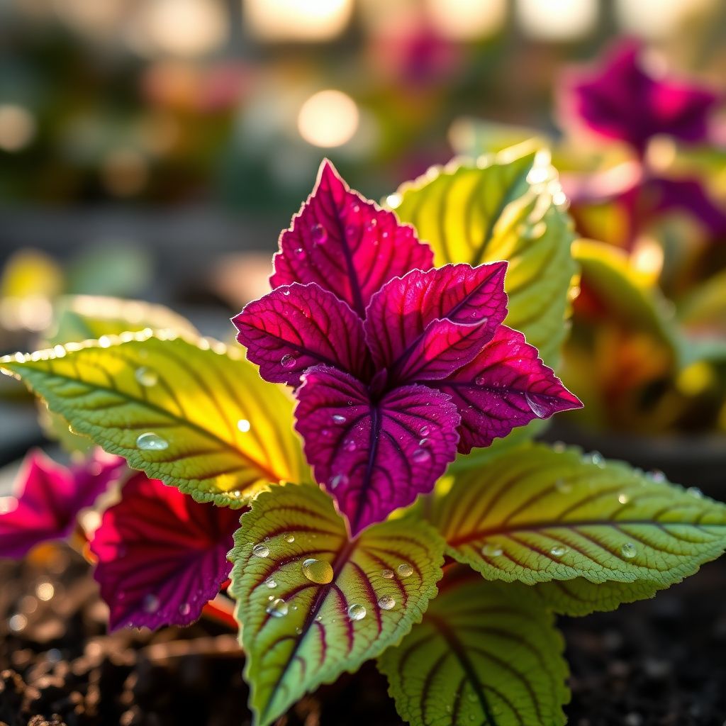 Deep Purple Dragon Coleus Seeds Flower seeds for Planting Colorful Display Heirloom & GMO Free Seeds for Home Garden