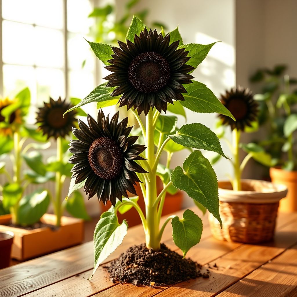 Black Giant Sunflower Seeds for Garden Planting
