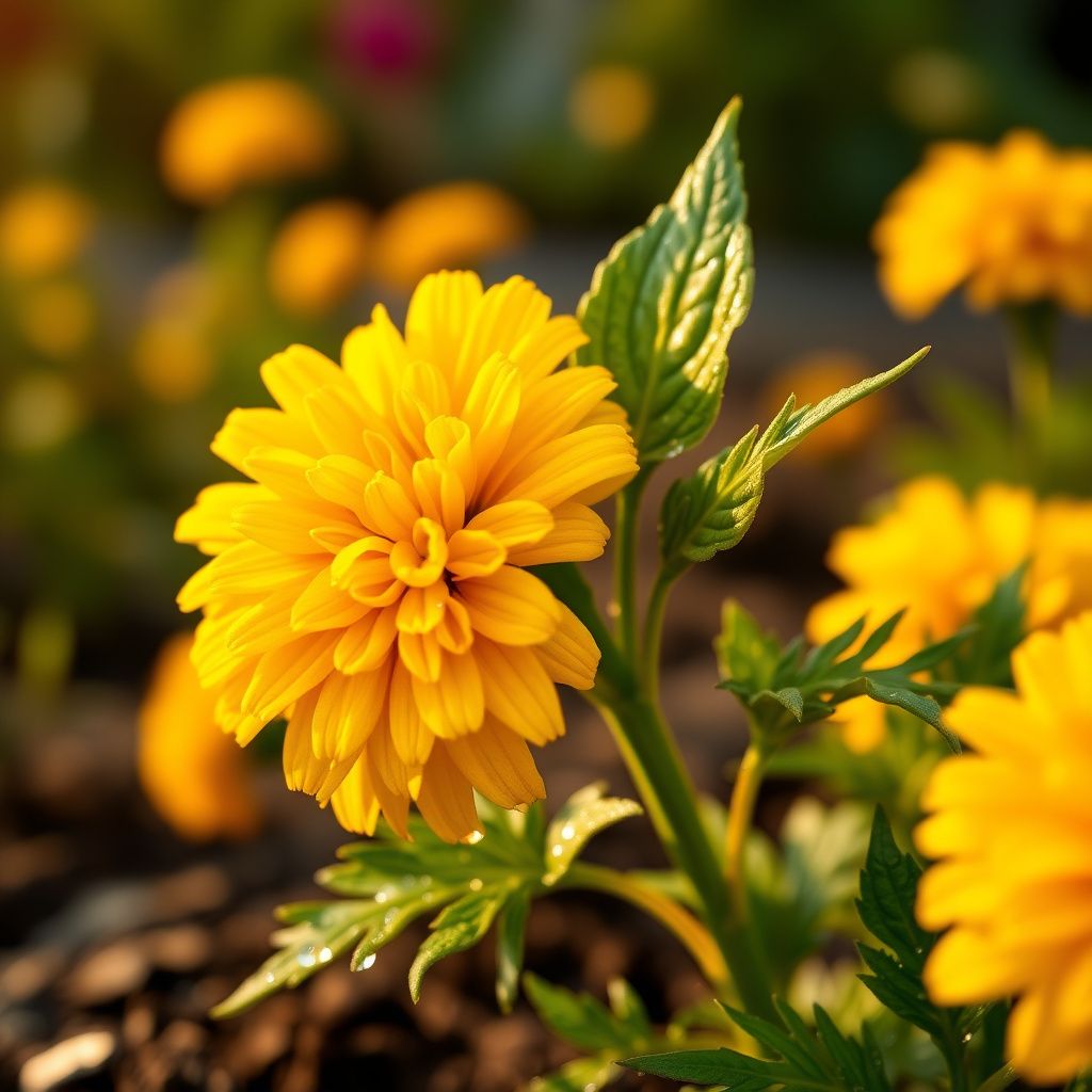 Yellow Marigold Flower seeds for Planting - Hardy Variety, Heirloom & GMO Free Seeds for Home Garden