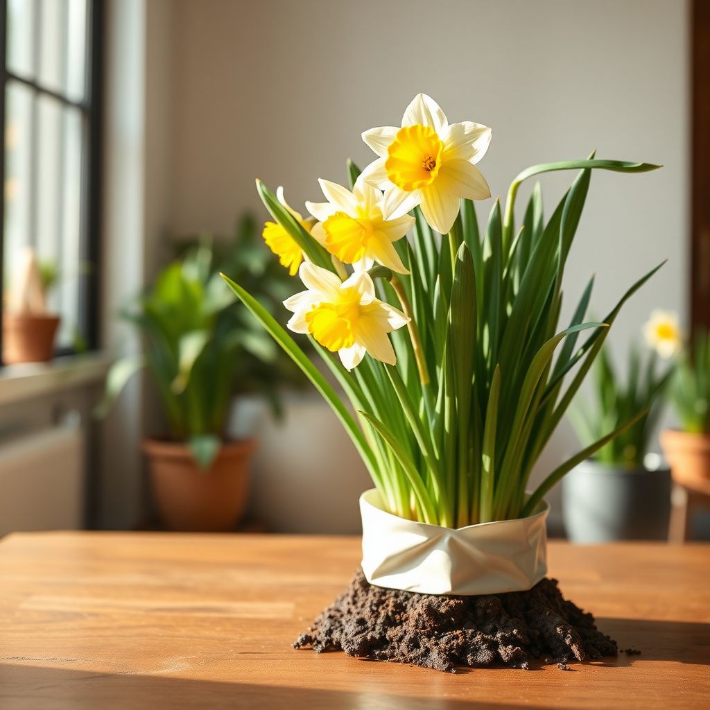 Daffodil Flower Seeds for Planting  Vibrant White and Yellow Blooms