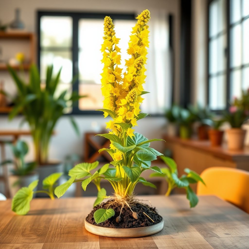 Yellow Woolly Mullein Plant Seeds Planting