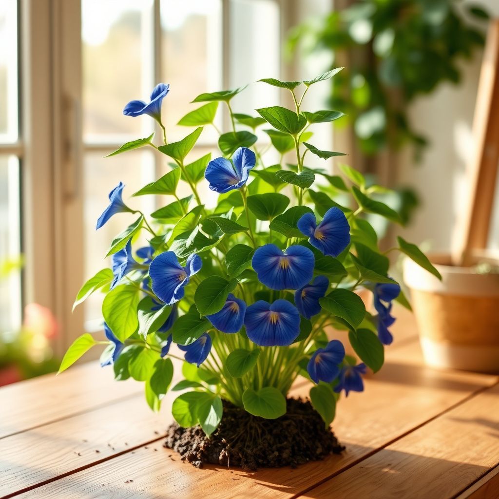 Clitoria Ternatea Flower seeds for Planting - Sun Loving, Heirloom & GMO Free Seeds for Home Garden