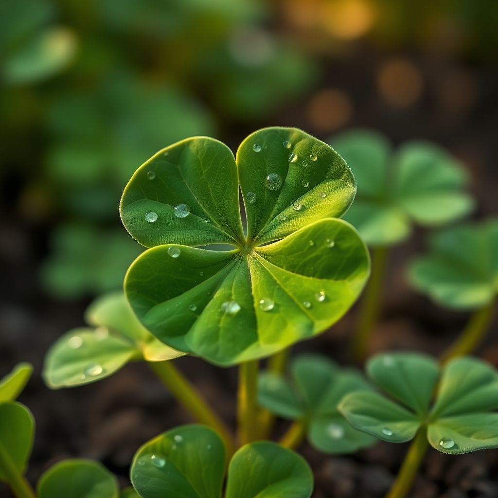 Dark Green Four Leaf Clover Seeds Colorful Display Heirloom & GMO Free Seeds for Home Garden
 
 Sale
