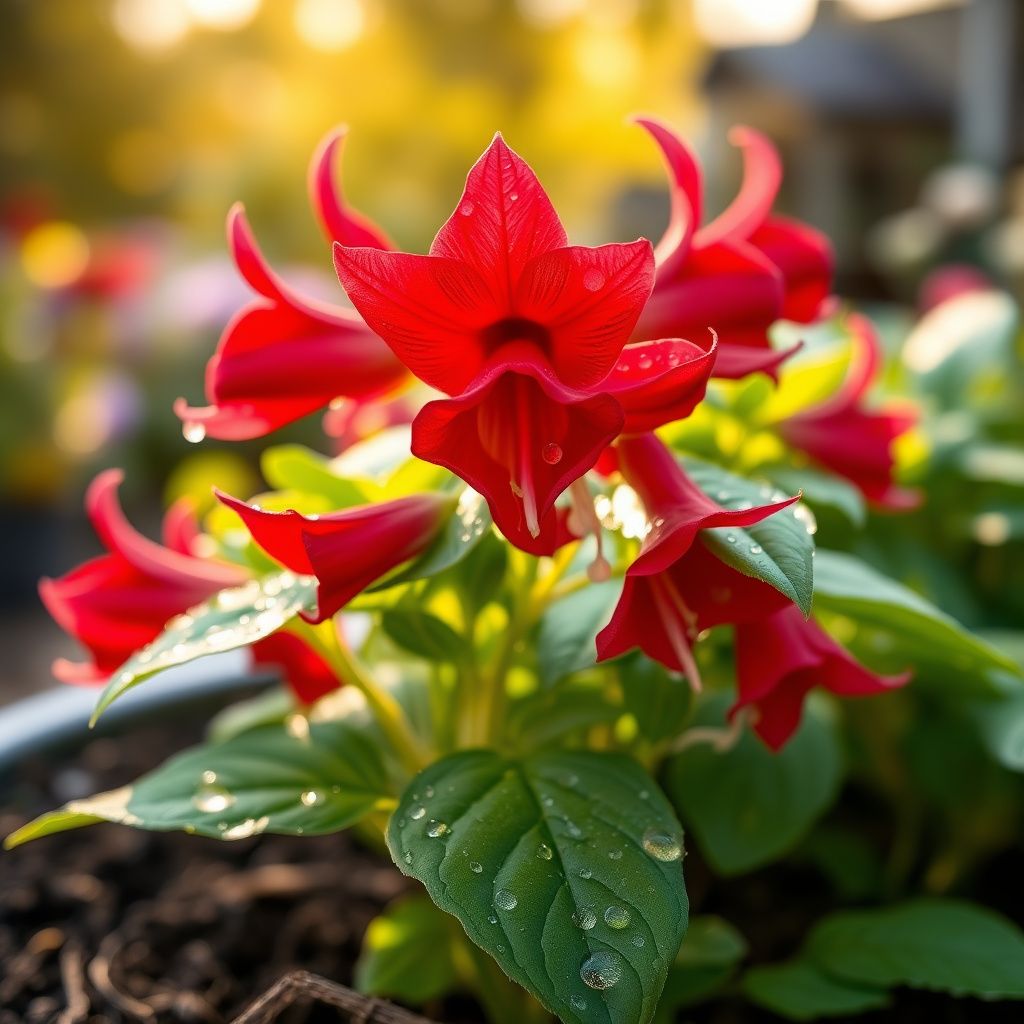 Red Ruby Heirloom Campanula 'Canterbury Bell' Seeds for Bold, Red Blooms