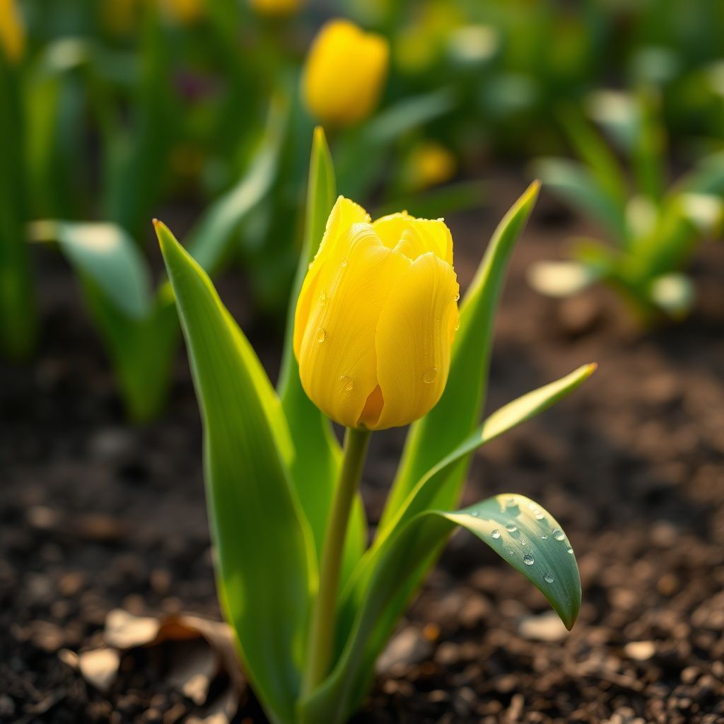 Yellow Tulip Flower seeds for Planting Shade Tolerant Heirloom & GMO Free Seeds for Home Garden