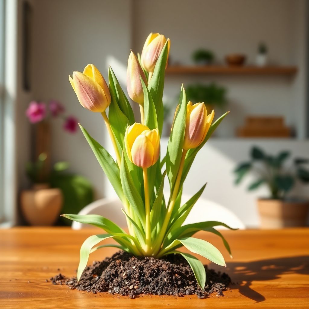 Yellow Pink Tulip Flower seeds for Planting - Wildflower Mix, Heirloom & GMO Free Seeds for Home Garden