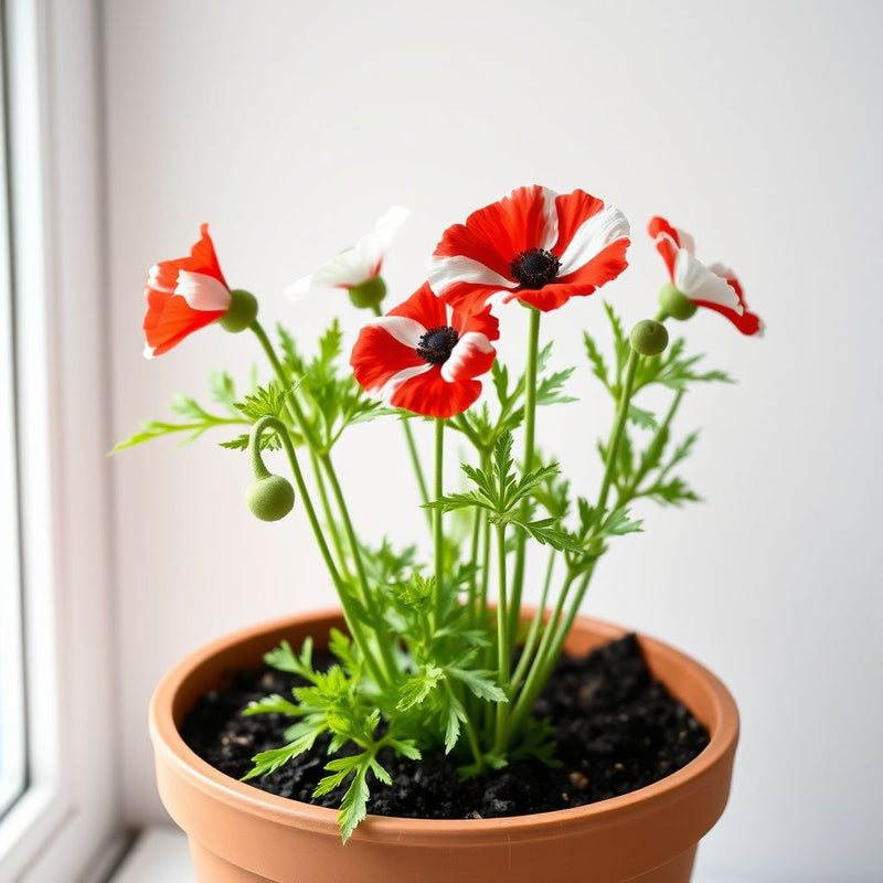 Danish Flag Poppy Seeds for Stunning Red & White Flowers