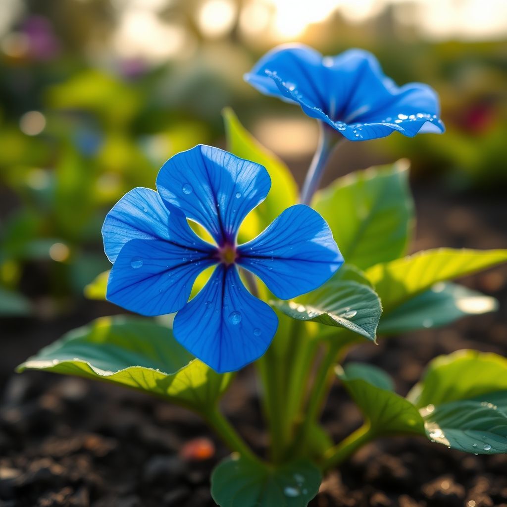 Blue Ritro Flower seeds for Planting - Seasonal Bloomer, Heirloom & GMO Free Seeds for Home Garden