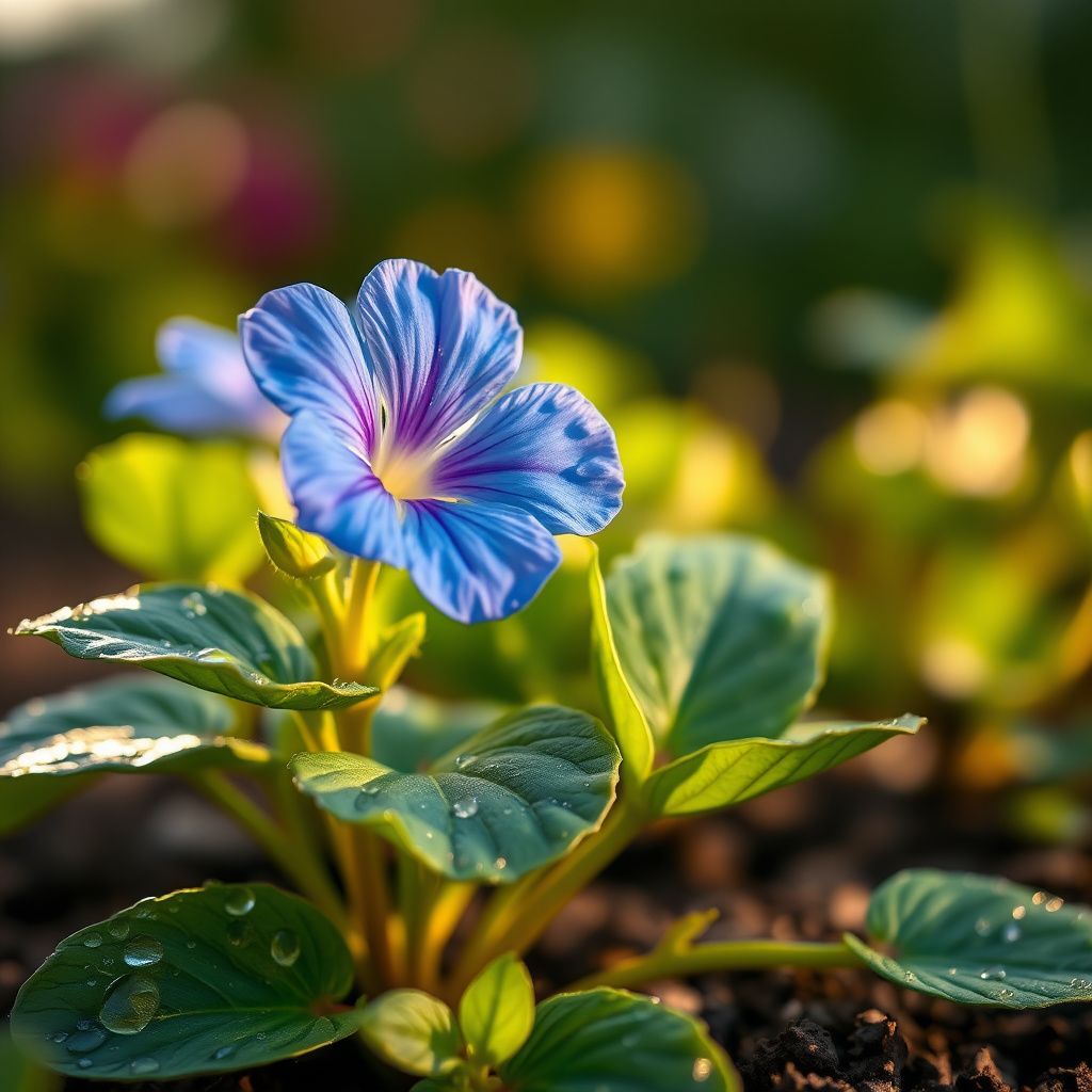 Blue Evening Primrose Flower Seeds for Planting in Night Gardens