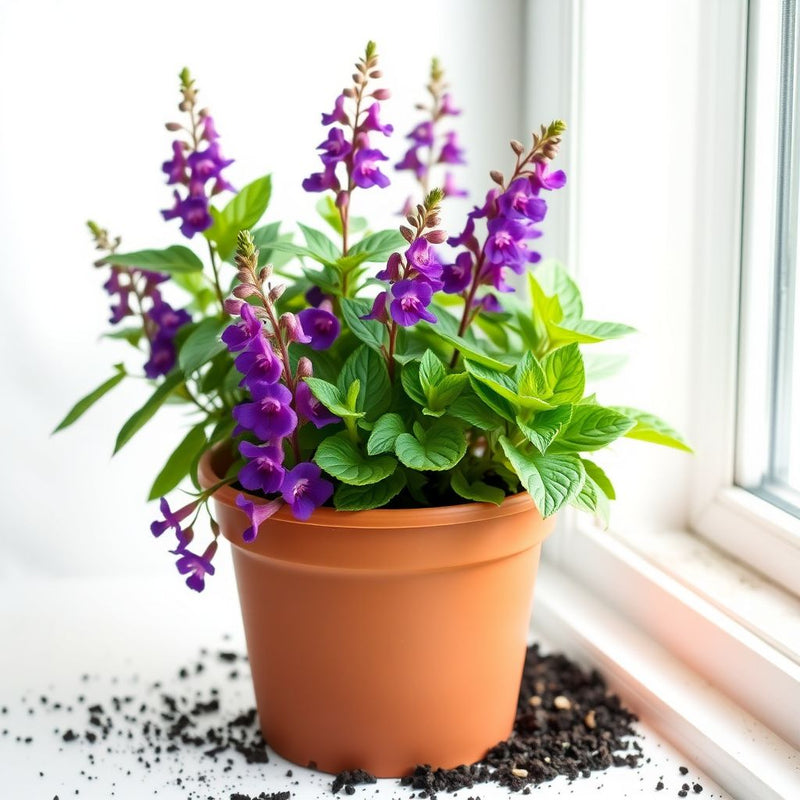 Salvia Splendens Sizzler Purple Seeds for Planting Butterfly Garden Window Planters