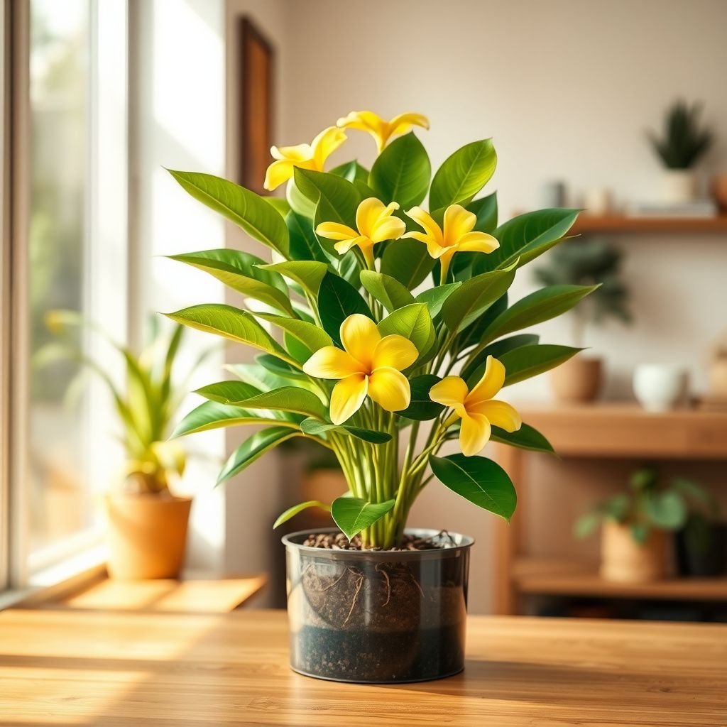 Yellow Frangipani Flower Seeds Planting