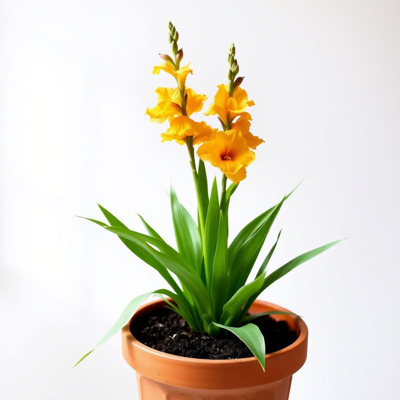 Yellow Orange Gladiolus Flower seeds for Planting - Wildflower Mix, Heirloom & GMO Free Seeds for Home Garden