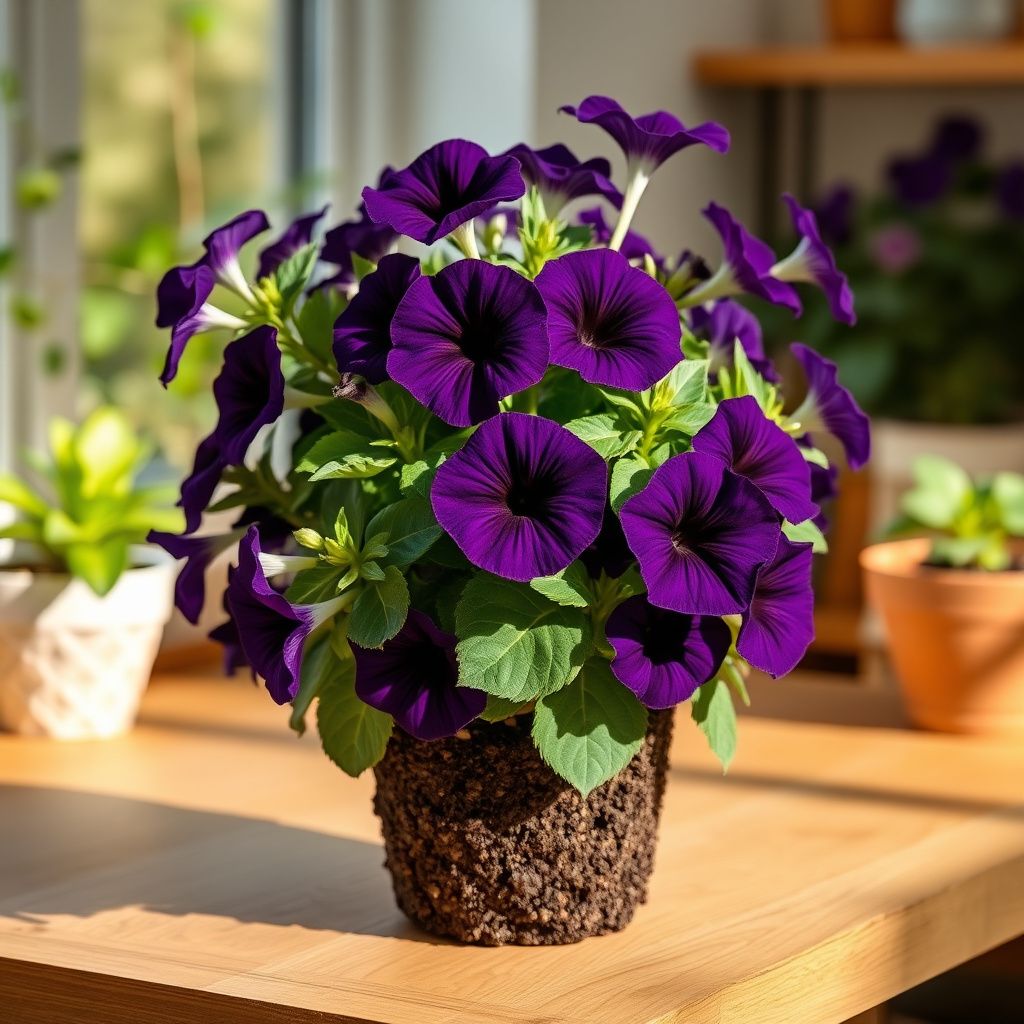 Dark Violet Starry Petunia Seeds for Spring Planting