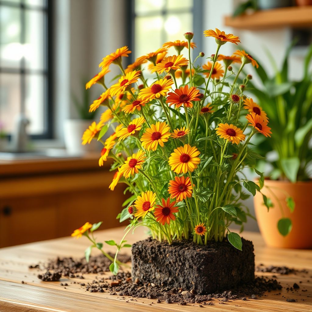 Yellow Red Bellfarm Flower seeds for Planting - Wildflower Mix, Heirloom & GMO Free Seeds for Home Garden