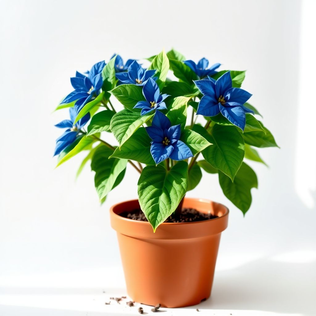 Blue Poinsettia Planting Seeds for Beautiful Gardening