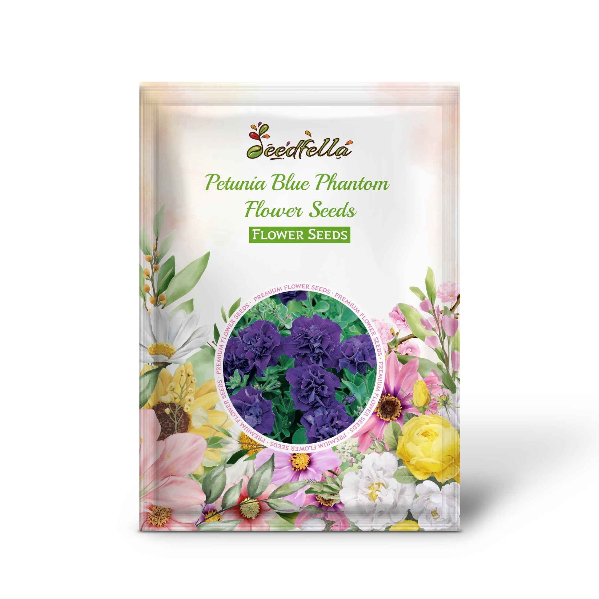 Petunia Blue Phantom Flower Seeds for Planting  Annual Flower Seeds for Vibrant Blooms