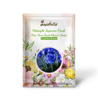 Midnight Supreme Dark Blue Rose Bush Flower Seeds for Planting  Stunning Floral Elegance for Your Garden