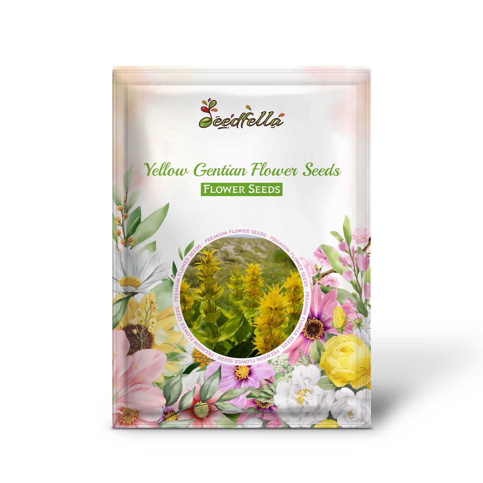 Yellow Gentian Flower Seeds for Planting - Vibrant Perennial Blooms for Your Garden
