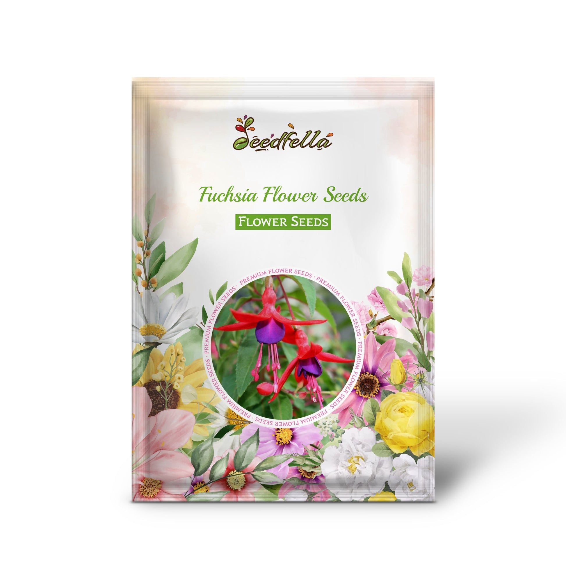 Fuchsia Flower Seeds for Planting - Vibrant Red Annuals for Your Garden