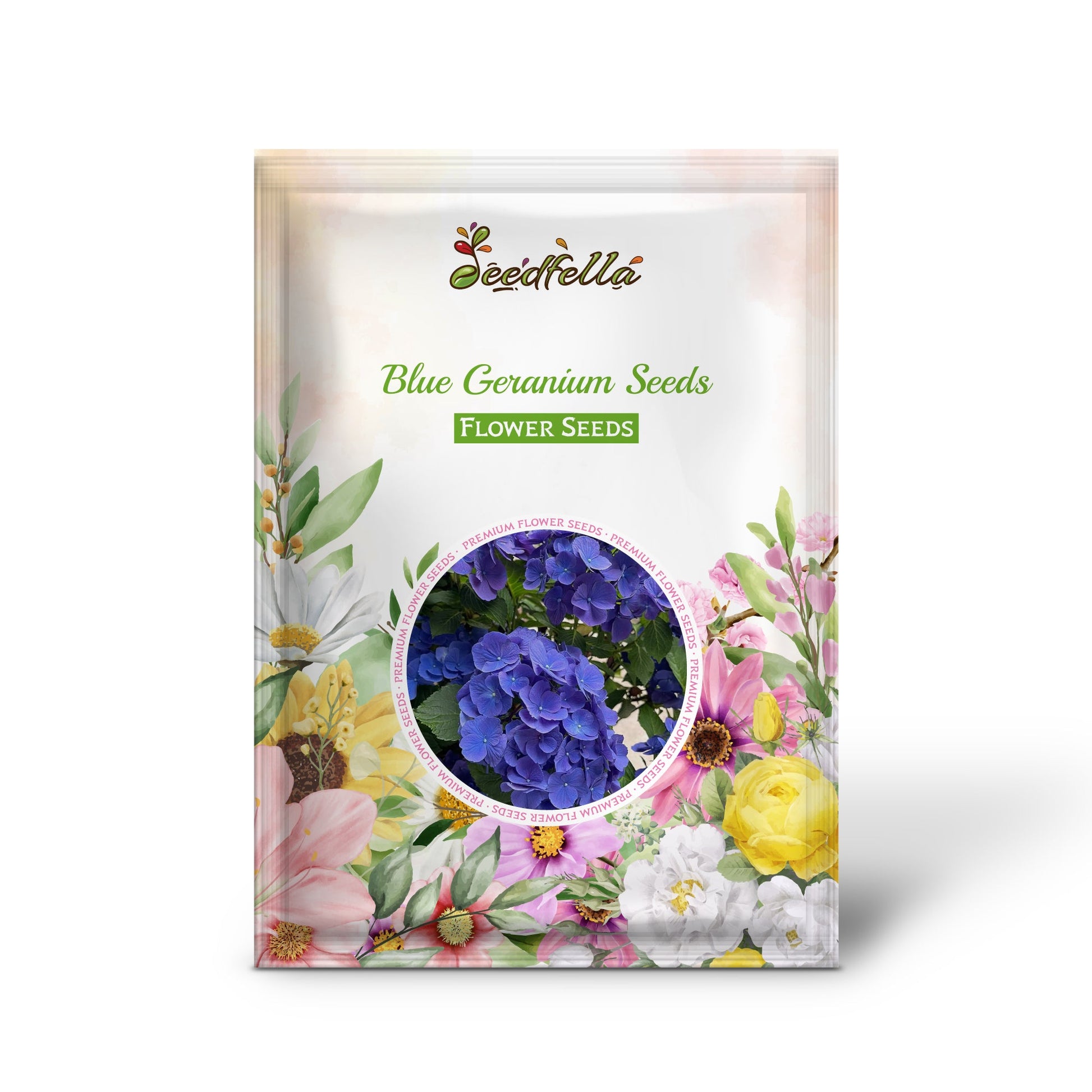 Blue Geranium Seeds for Planting - Beautiful Perennial Blooms