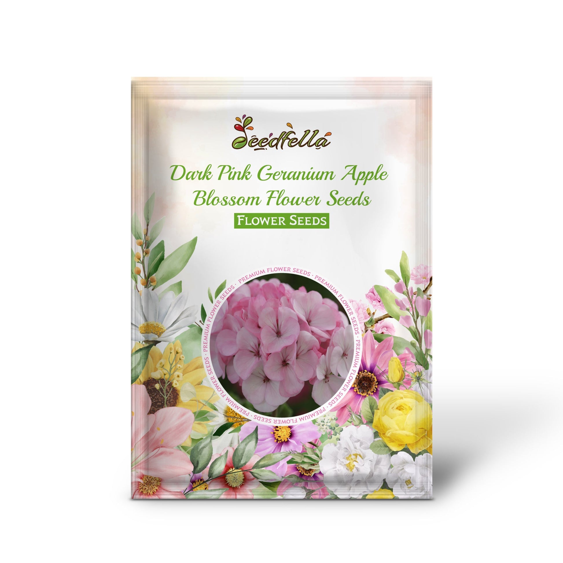 Dark Pink Geranium Apple Blossom Flower Seeds for Planting