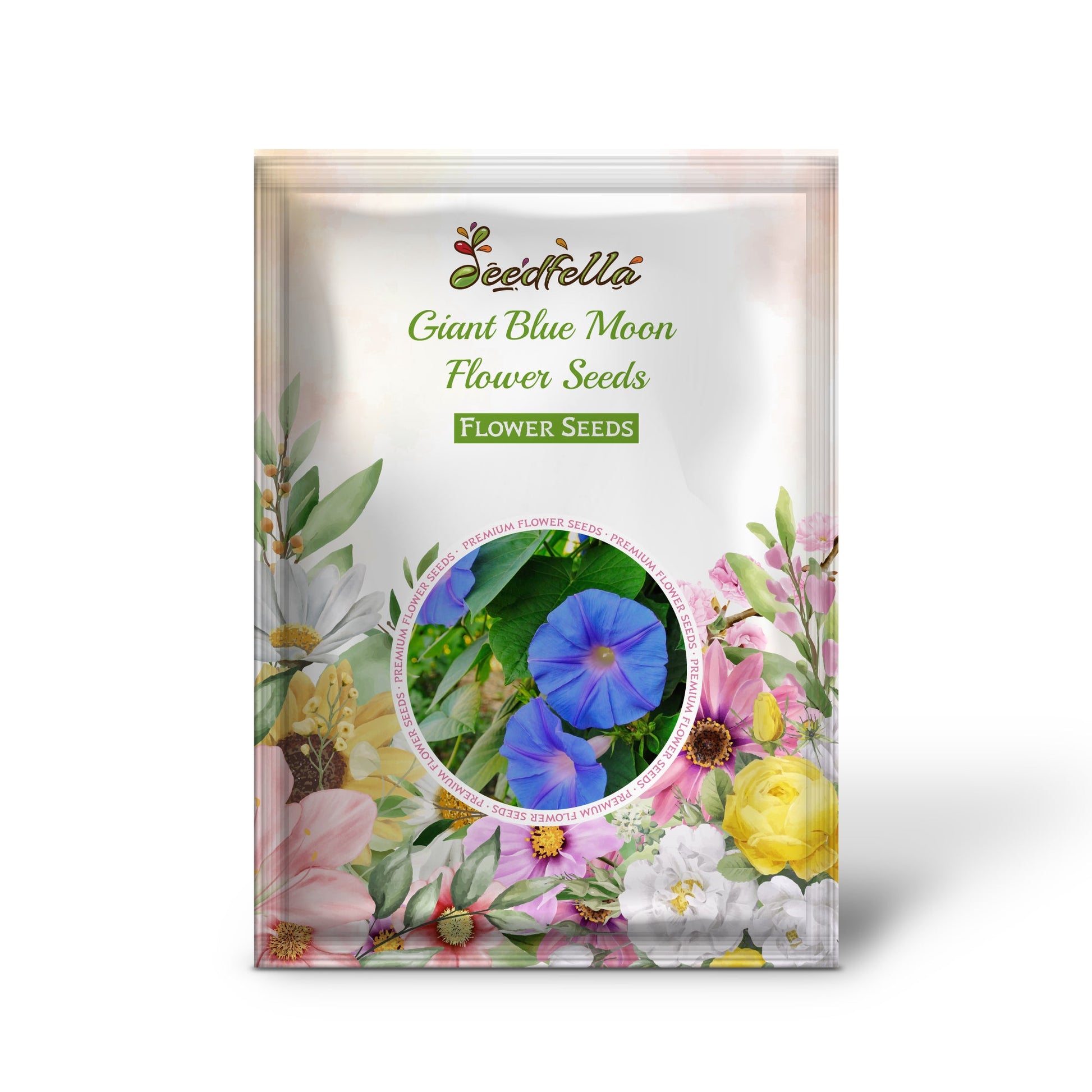 Giant Blue Moon Flower Seeds for Planting | Premium Flower Seeds for Vibrant Gardens