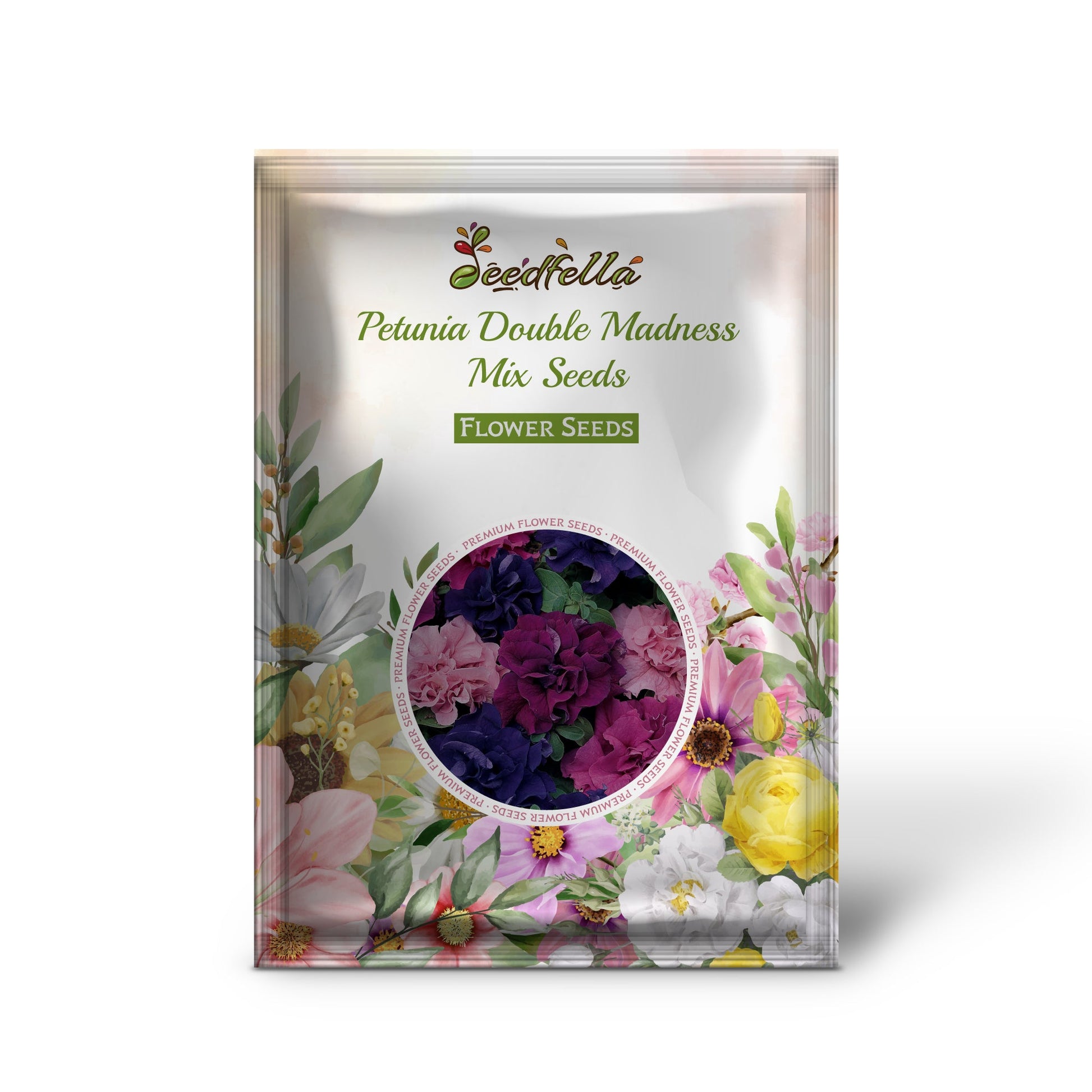 Petunia Double Madness Mix Seeds for Planting - Stunning Double Blooms for Your Garden