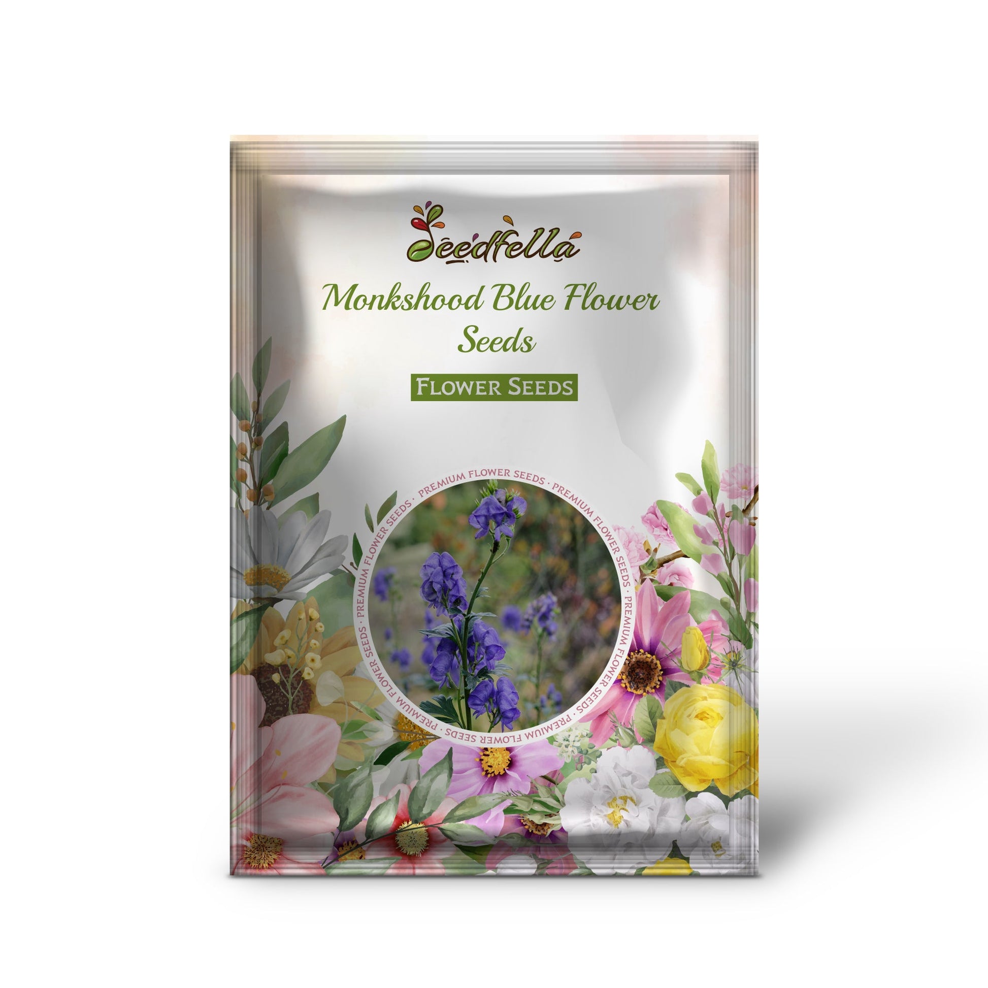 Monkshood Blue Flower Seeds for Planting - Stunning Perennial Blooms