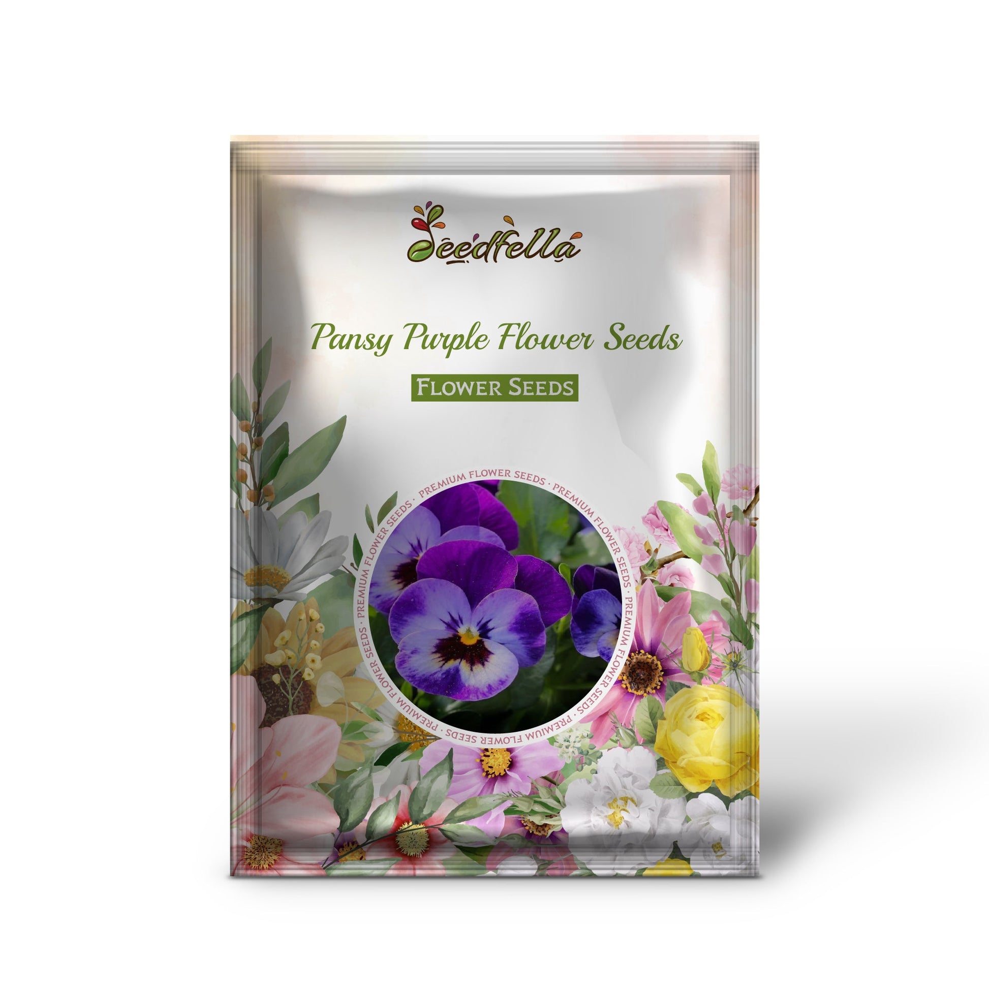 Pansy Purple Flower Seeds for Planting - Stunning Purple Blooms