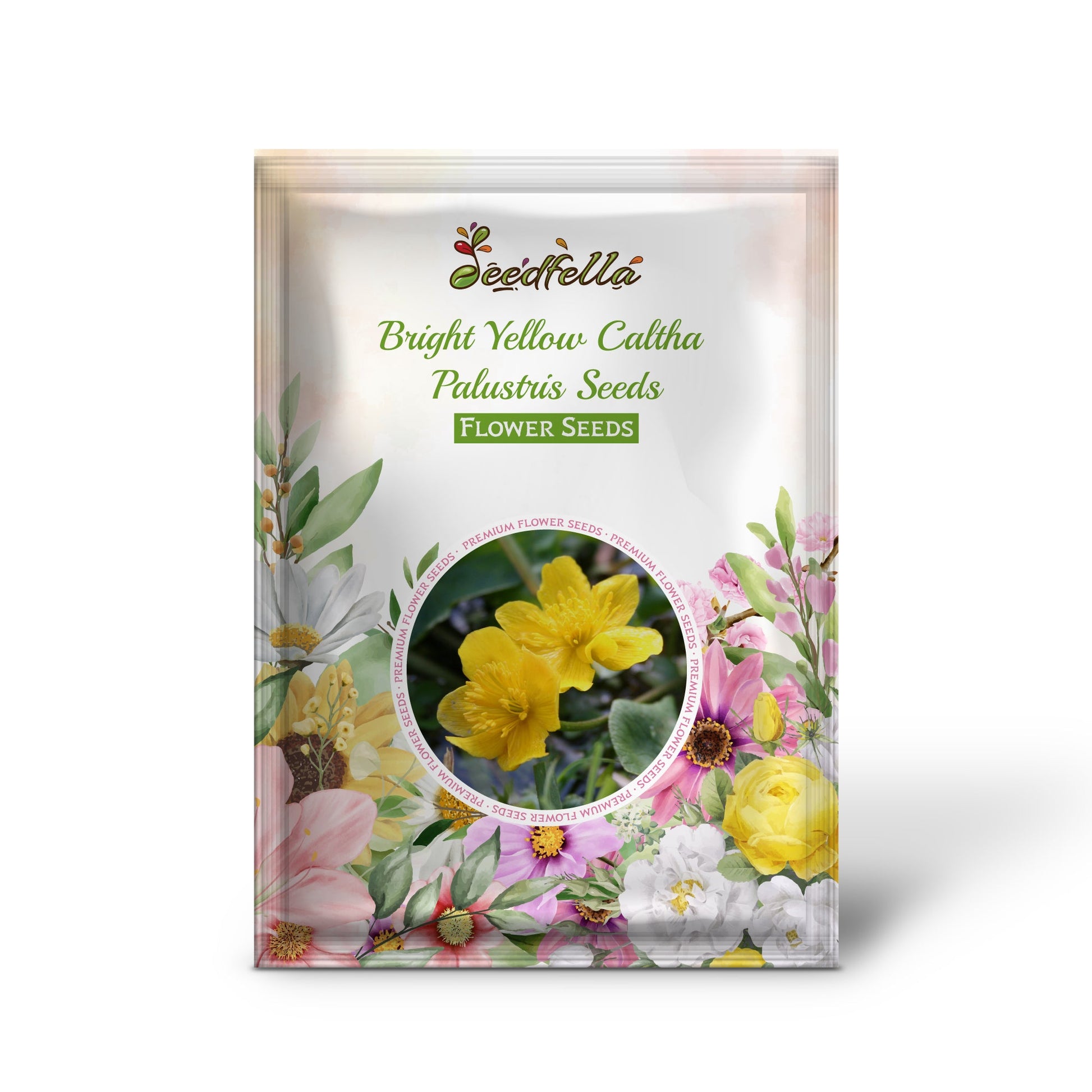 Bright Yellow Caltha Palustris Seeds for Planting  Vibrant Perennial Flowers for Garden Wetlands