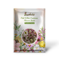 Pink White Eustoma Flower Seeds for Planting - Elegant Annual Blooms for Your Garden