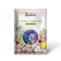 Aquilegia Coerulea Seeds for Planting - Blue & White Flowers