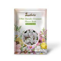 White Univalve Geranium Flower Seeds for Your Garden  Seed for Gorgeous and Lush Growth